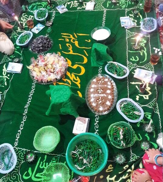 عکس سفره صلوات ساده