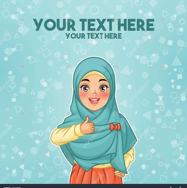 عکس کارتونی شال و روسری