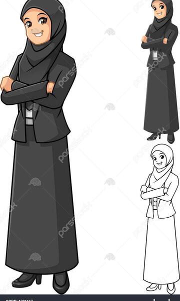 عکس کارتونی شال و روسری