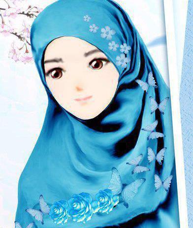 عکس کارتونی شال و روسری