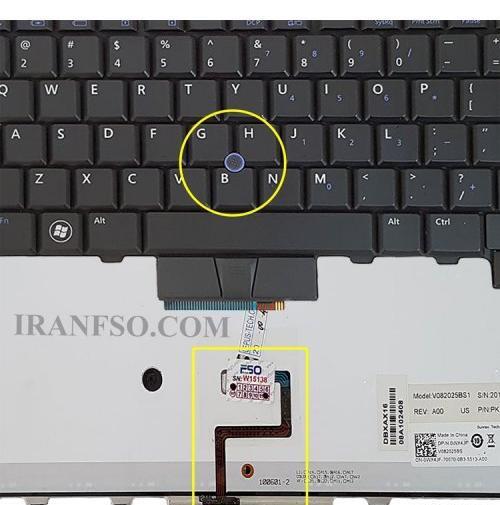 عکس کیبورد لپ تاپ دل