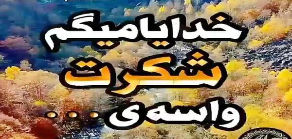 عکس وضعیت واتساپ خدایا شکرت