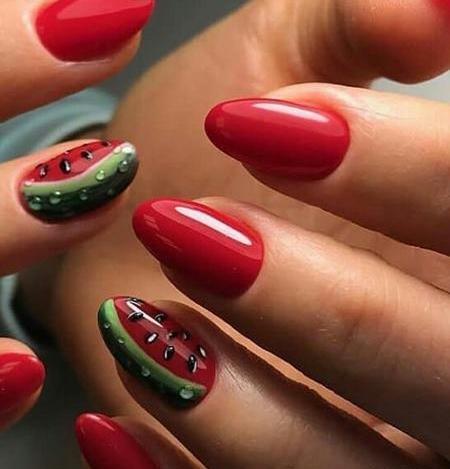 عکس ناخن یلدایی