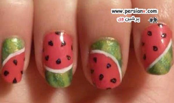 عکس ناخن یلدایی