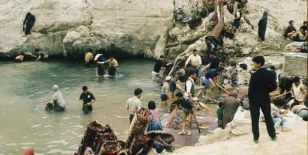 عکس قدیمی چشمه علی