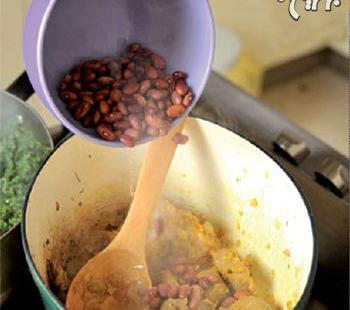 عکس لوبیای قورمه سبزی