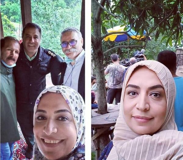 عکس پشت صحنه روزهای آبی