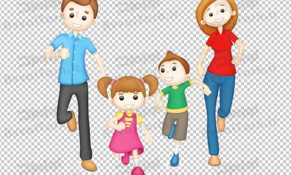 عکس خانواده چهار نفره فانتزی
