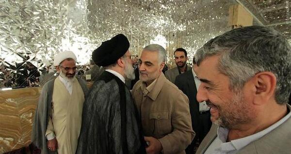 عکس آقای رئیسی و حاج قاسم