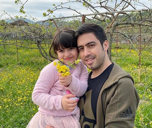 عکس تولد روشنا دختر خسرو حیدری