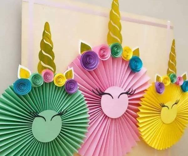عکس کاردستی ساده با کاغذ رنگی