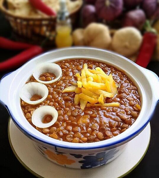 عکس غذا عدسی