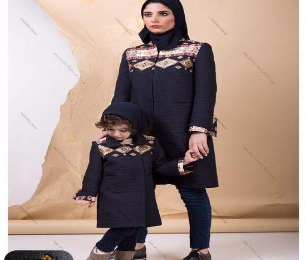 عکس ست مادر دختری مانتو