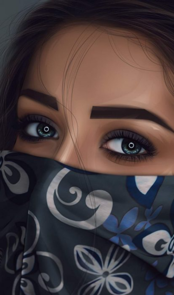عکس پروفایل دختر نقاب دار