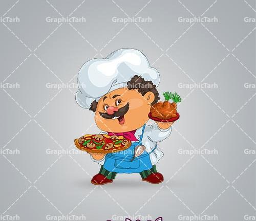 عکس کارتونی آشپزی