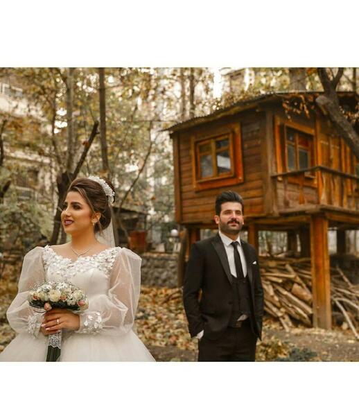 عکس عروس و داماد شیک و جذاب