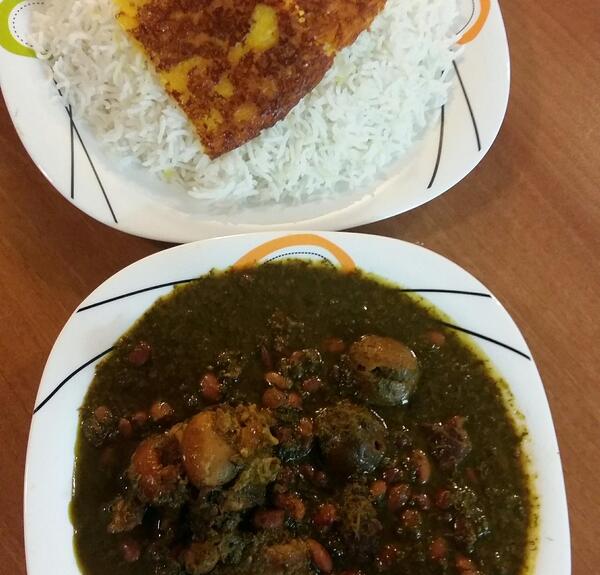 عکس قورمه سبزی خانگی