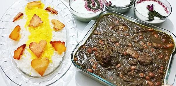عکس قورمه سبزی خانگی