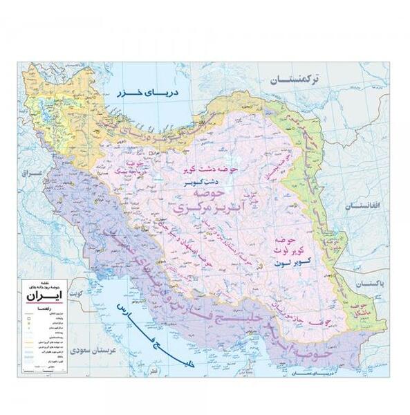 عکس نقشه طبیعی ایران