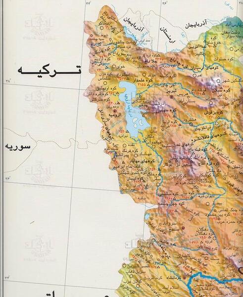 عکس نقشه طبیعی ایران