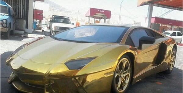 عکس لامبورگینی طلای
