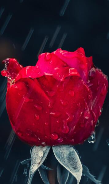 عکس طبیعت قرمز زیبا