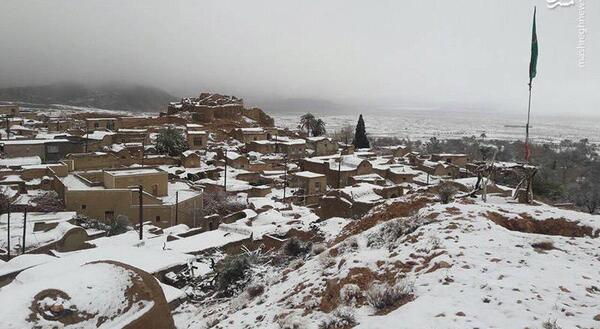عکس روستا برف