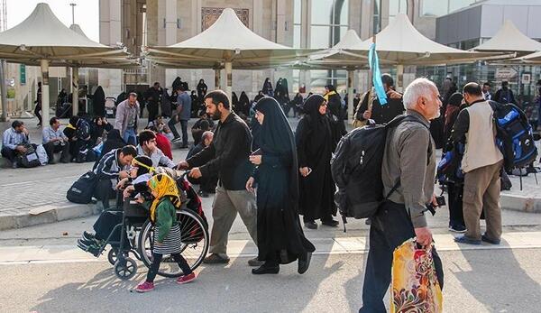 عکس مرز مهران در ایام اربعین