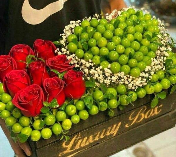 عکس گل رز سبز