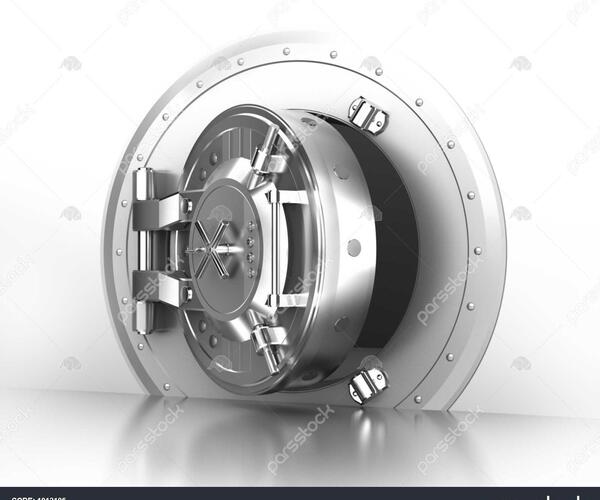 عکس گاوصندوق بانک