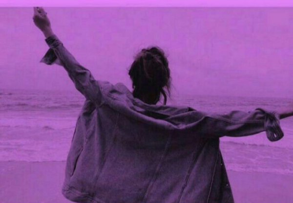 عکس برای پروفایل بنفش