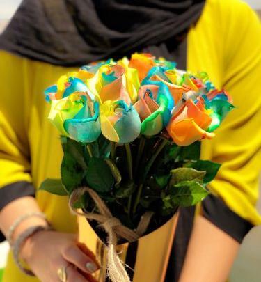 عکس رنگین کمان قرمز