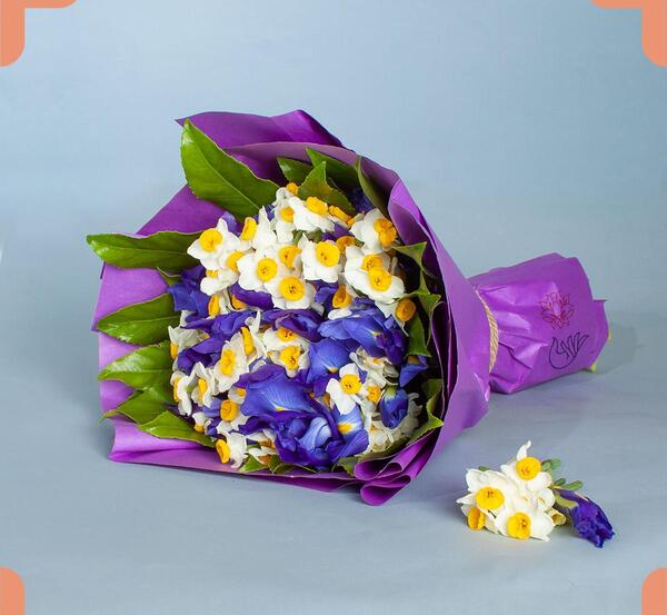 عکس دسته گل گل نرگس