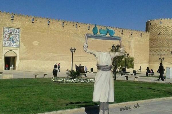 عکس قدیمی ارگ کریم خان