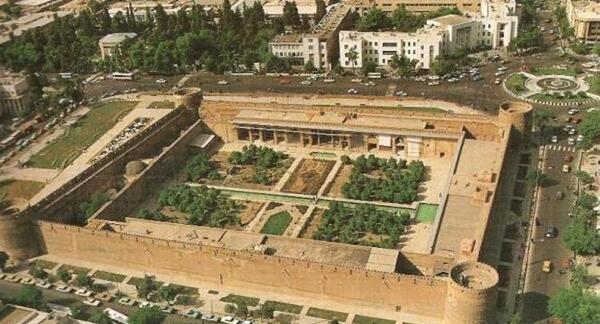 عکس قدیمی ارگ کریم خان