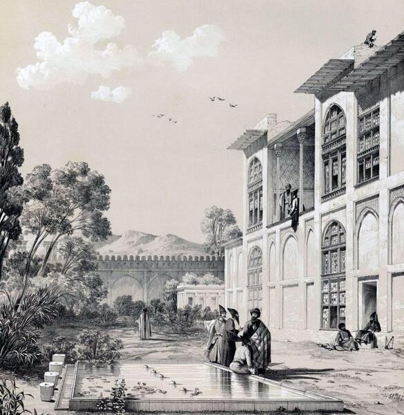 عکس قدیمی ارگ کریم خان