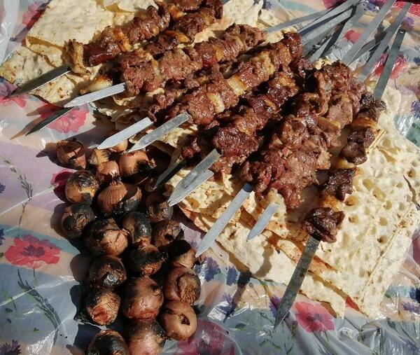 عکس شتر کباب شده