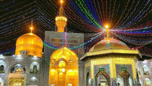 عکس طبیعی از صحن امام رضا