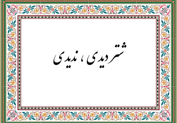 عکس ضرب المثل شتر دیدی ندیدی