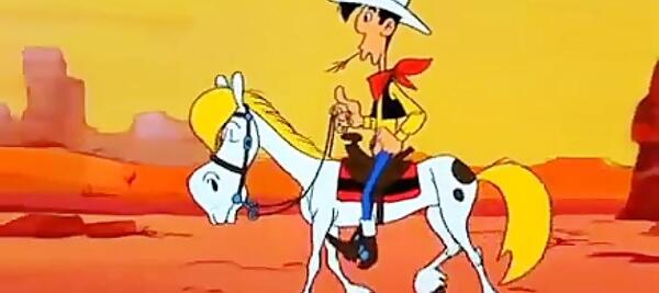 عکس کارتون لوک خوش شانس