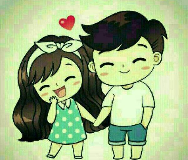 عکس عاشقانه پروفایل کارتونی