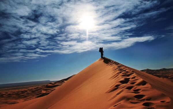 عکس امام زمان در بیابان