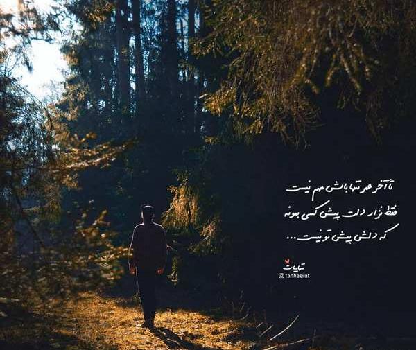 عکس نوشته غمگین طبیعت
