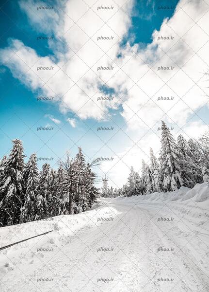 عکس آسمان برفی