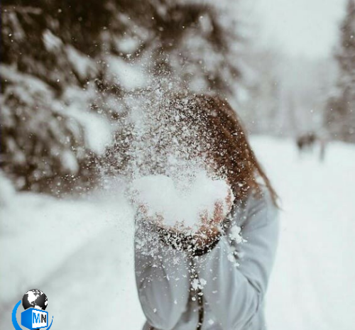 عکس آسمان برفی