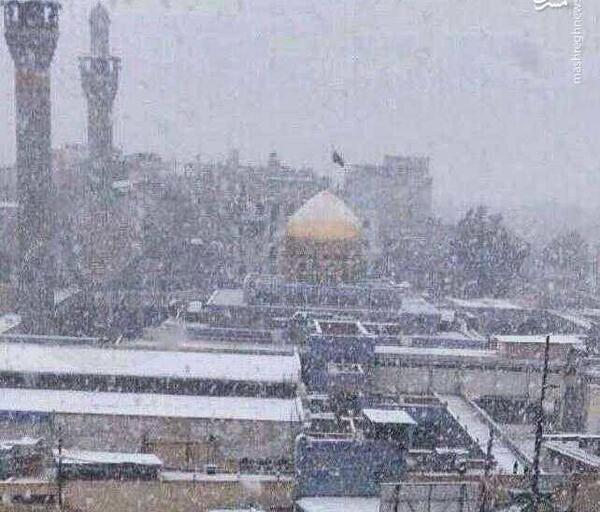 عکس آسمان برفی