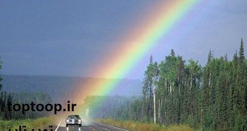عکس رنگین کمان واضح