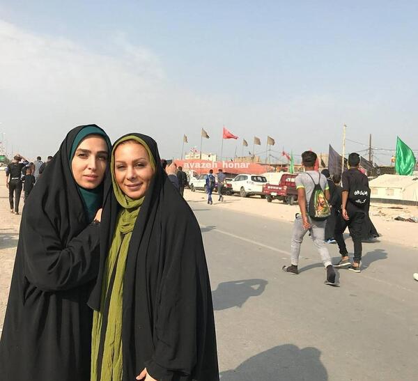 عکس زن چادری در کربلا