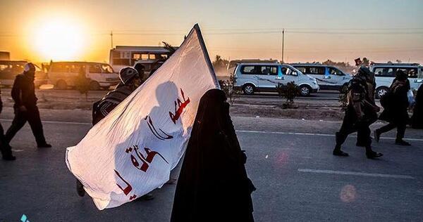 عکس زن چادری در کربلا