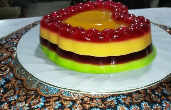 عکس ژله چند رنگ